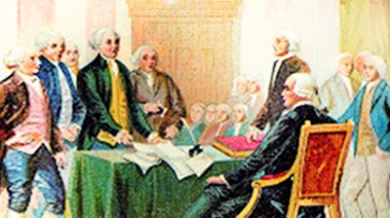 July 4, 1776—The text is unanimously agreed to by the Continental Congress